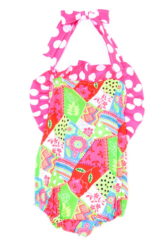 Halter-top Quilted Sun Romper
