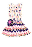 Drop Waist Dress with a Flower Sash