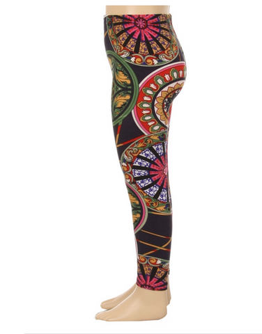 Medallion Pattern Printed Kid Leggings