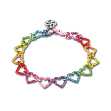 Bracelet Rainbow Heart Link
